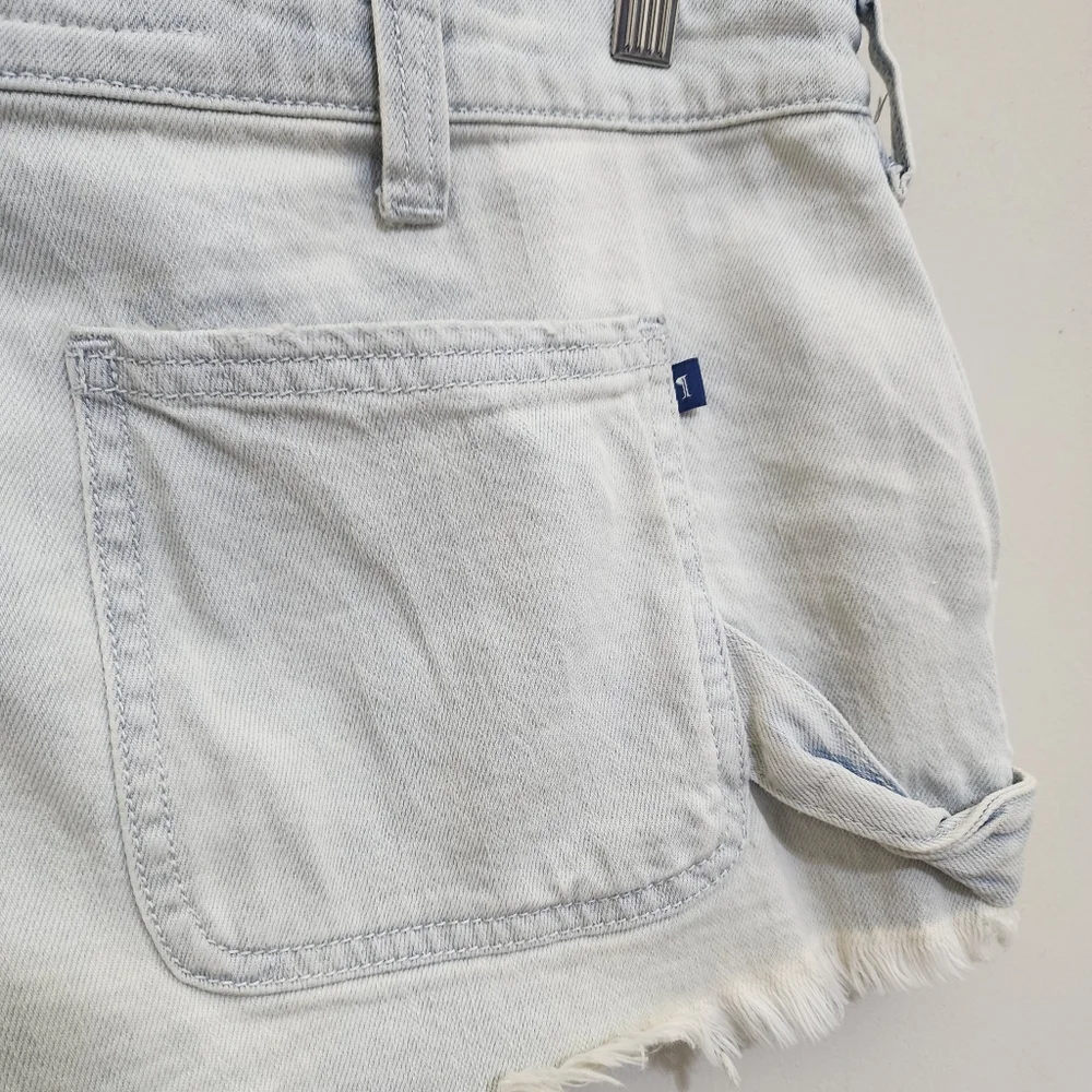 anthropologie PILCRO size 30‎ Daisy Dukes Shortie Denim Shorts Frayed Light Wash